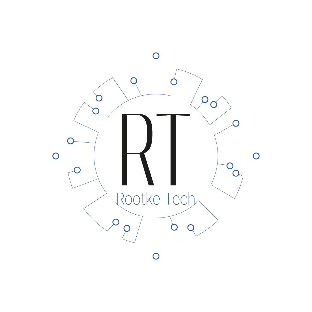 Logo de Rootke Tech sobre imagen corporativa